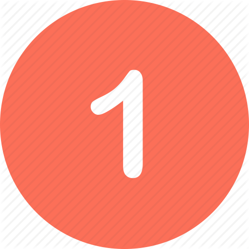 Menu, Navigation, Number, One Icon