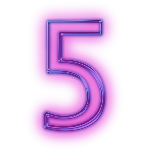 Transparent Number Icon