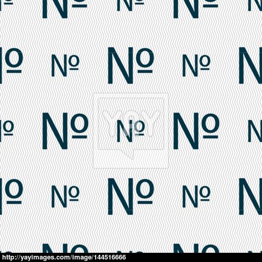 Number Icon Set Flat Modern Seamless Abstract Background