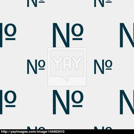 Number Icon Set Flat Modern Seamless Pattern With Geometric