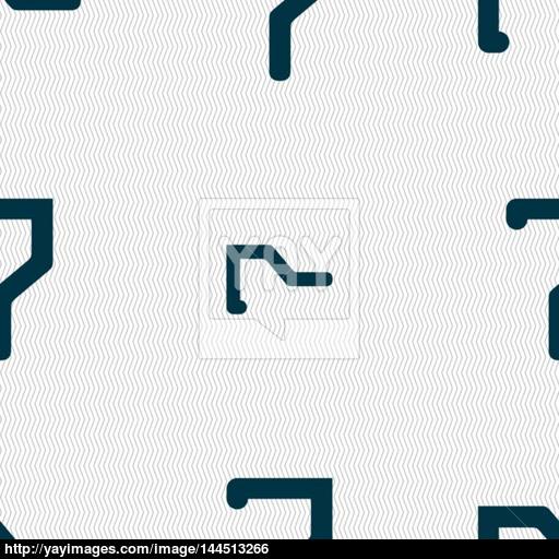 Number Seven Icon Sign Seamless Abstract Background