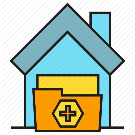 Folder, Home, House, Medical Home, Nursing Home Icon