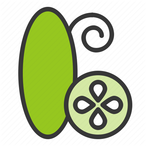 Cucumber, Food, Green, Vegan, Vegetable, Vitamin, Zucchini Icon