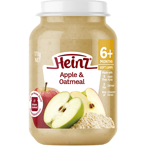 Heinz Baby Food Soft Lumps Apple Oatmeal Months