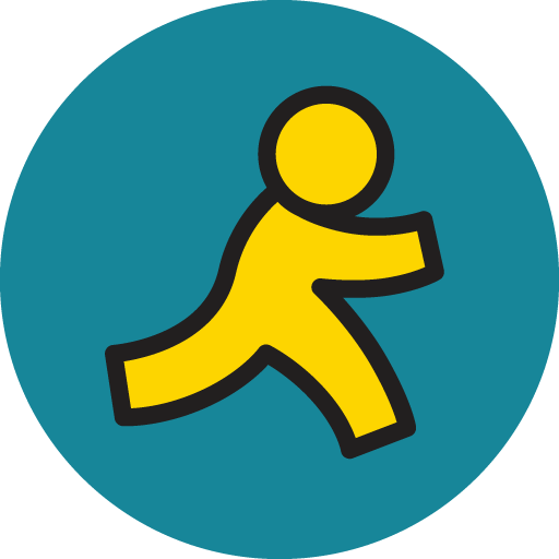 Aim Icon Basic Round Social Iconset S Icons