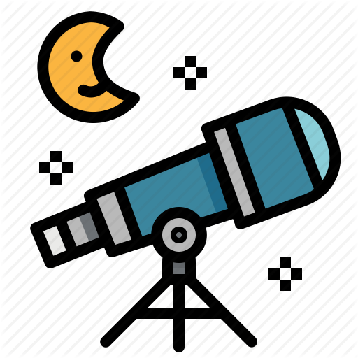 Education, Observation, Science, Space, Star, Telescope Icon