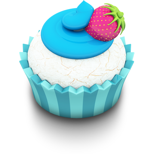 Ocean Cupcake Icon