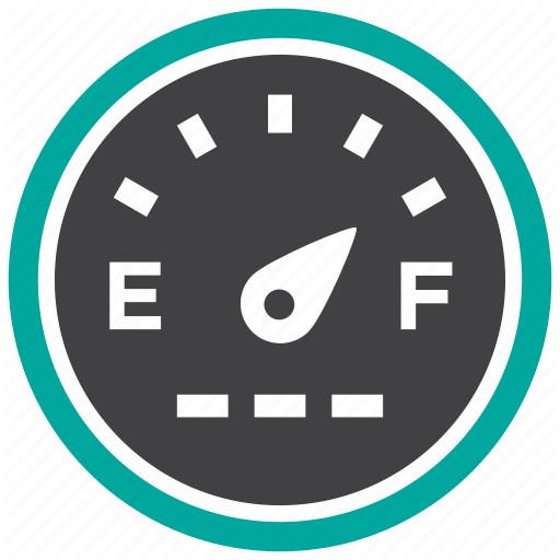 Fuel, Gas, Gauge, Odometer Icon