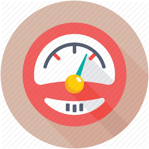 Odometer, Pressure Gauge, Pressure Meter, Speedometer Icon