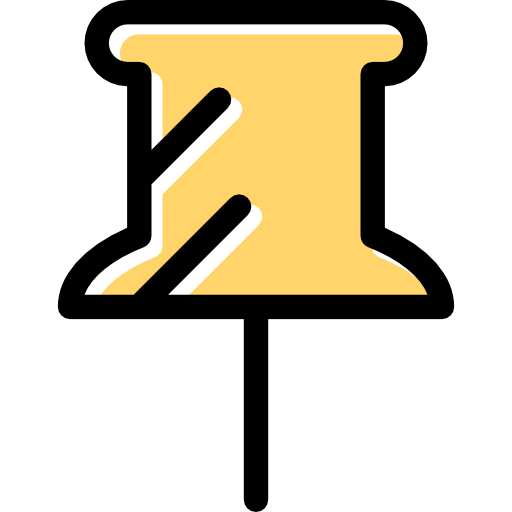 Office Material, Tools And Utensils, Attachment, Push Pin, School