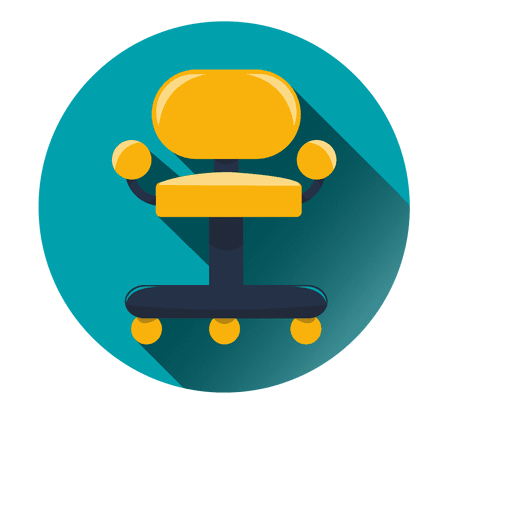 Office Chair Round Icon
