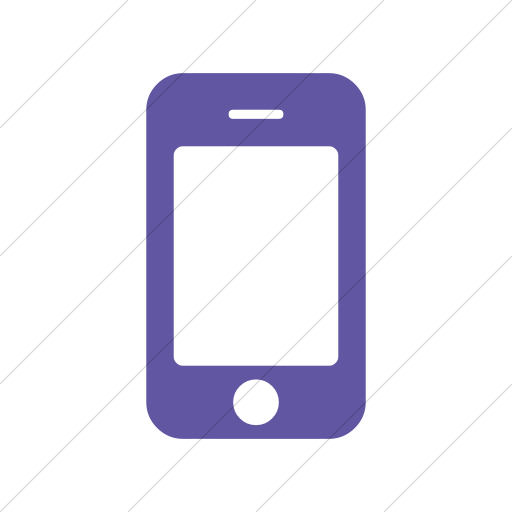 Simple Purple Bootstrap Font Awesome Mobile Phone Icon