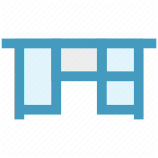 Desk, Furniture, Home, Office, Table, Work, Work Space Icon