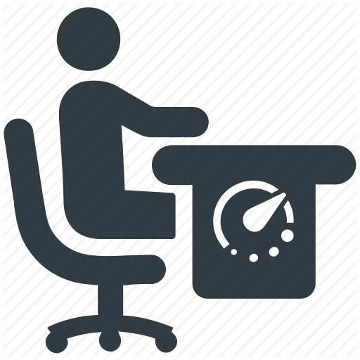 Desk, Office, Work, Working Icon