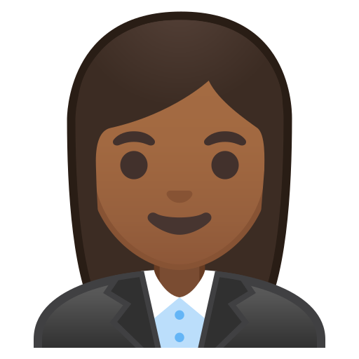 Woman, Office, Worker, Medium, Dark, Skin, Tone Icon Free Of Noto