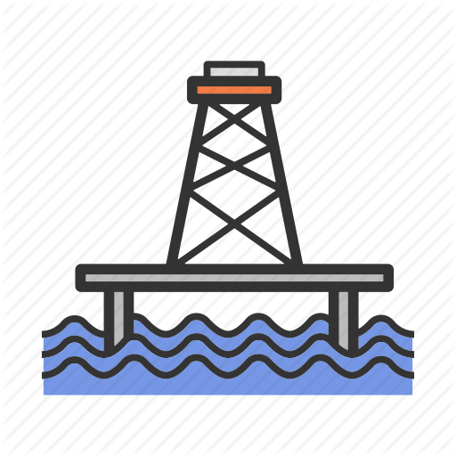 Derrick, Offshore, Oil, Platform, Stage, Tower Icon