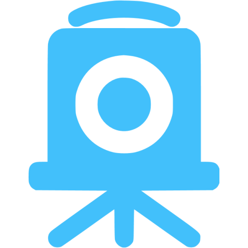 Caribbean Blue Old Time Camera Icon