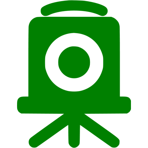Green Old Time Camera Icon