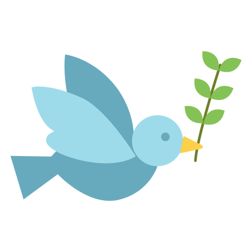 Dove With Olive Branch Icon