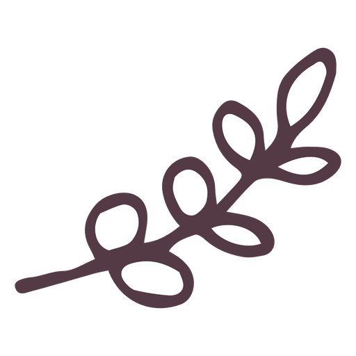 Olive Branch Hand Drawn Icon