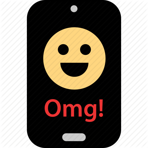 Face, Happy, Message, Omg, Phone, Sms, Text Icon