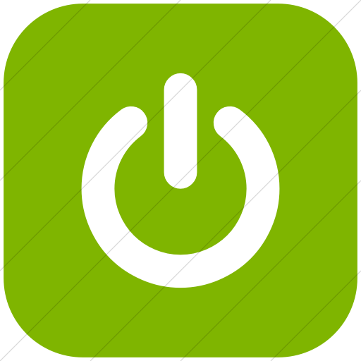 Flat Rounded Square White On Green Bootstrap Font