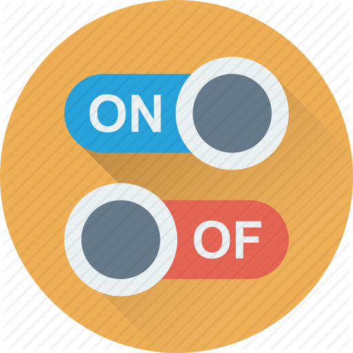Off Button, On Button, On Off, Power Button, Toggle Buttons Icon