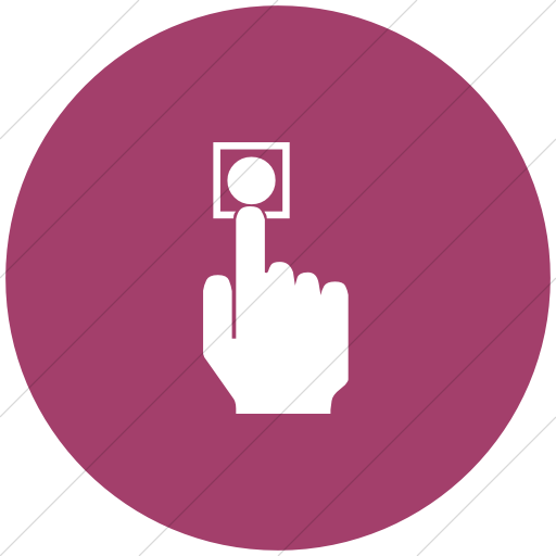 Flat Circle White On Pink Classica Press Power