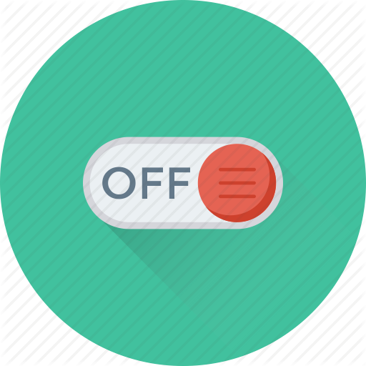 Off, Off Button, Power, Slider, Toggle Button Icon