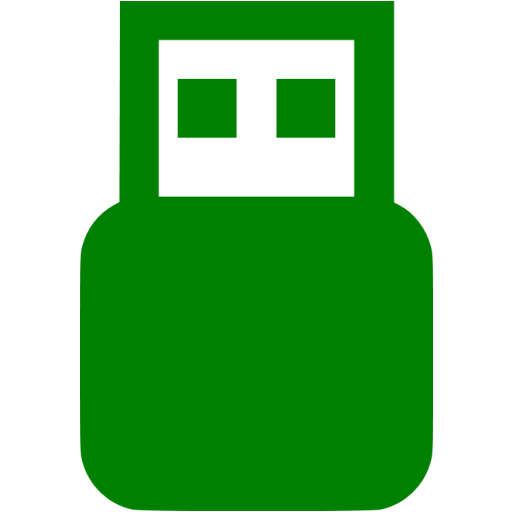 Green Usb On Icon