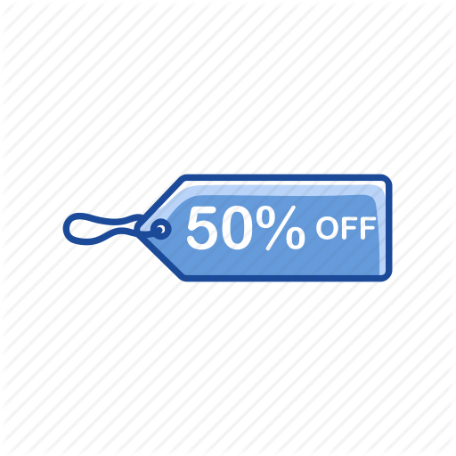 Discount, Fifty Percent Off, On Sale, Sale Icon