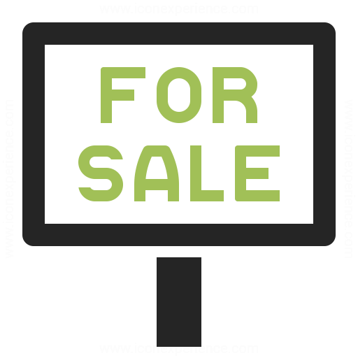 Signboard For Sale Icon Iconexperience