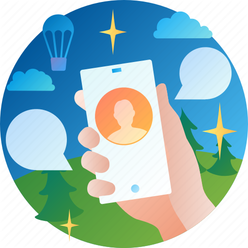 Conversation, Message, Mobile, Onboarding, Smartphone, Talk Icon