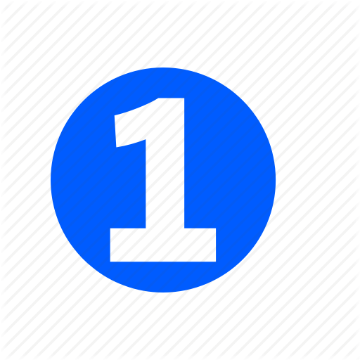 Digit, Element, Number, Numeral, One Icon