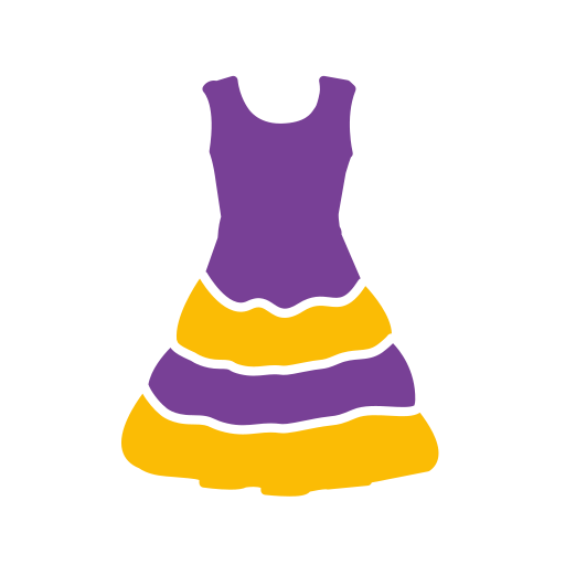 Woman's, Dress Icon Free Of Clothing Icons Colored