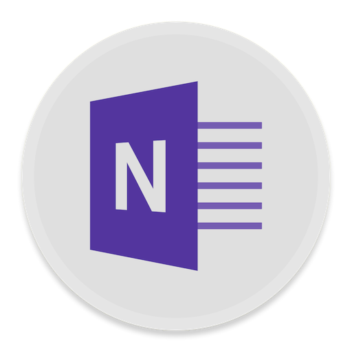 Onenote Icon Button Ui Ms Office Iconset Blackvariant