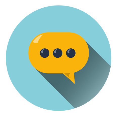 Chat Cloud Circle Icon