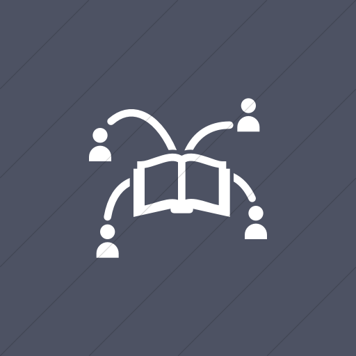 Flat Square White On Blue Gray Iconathon Massive Open