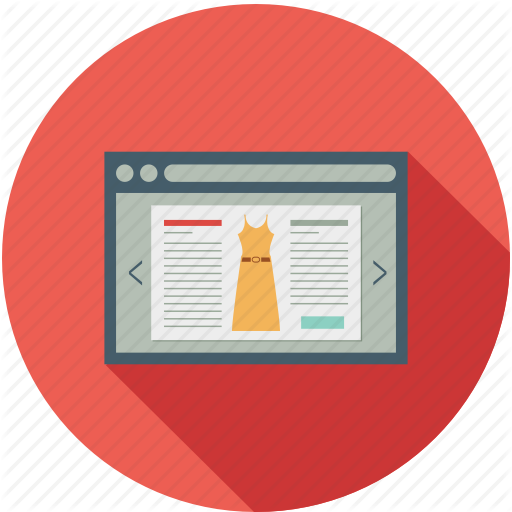 Dress Store, Online Shop, Online Shopping, Online Store Icon