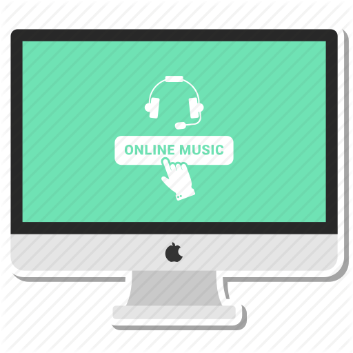 Destop, Headphone, Monitor, Music, Online Icon