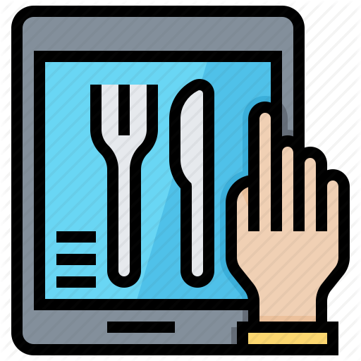 Booking, Delivery, Menu, Online, Order Icon
