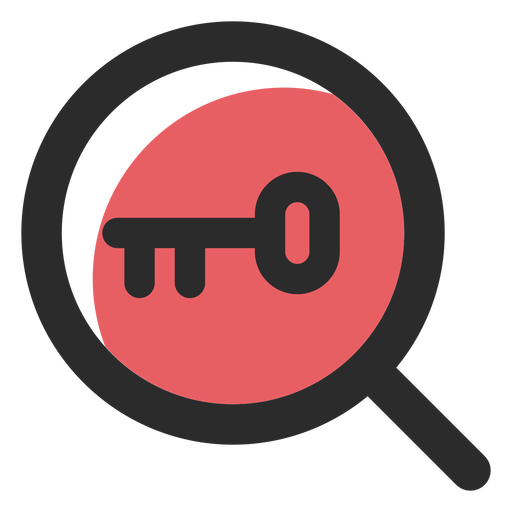 Keywords Search Colored Stroke Icon