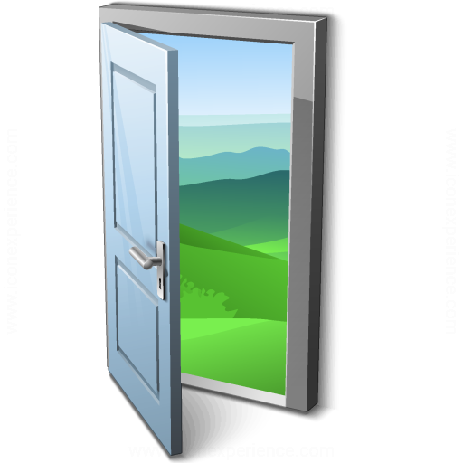 Iconexperience V Collection Door Open Icon