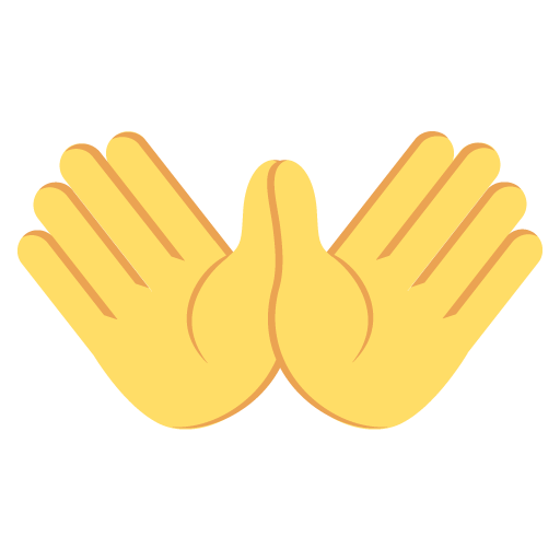 Open Hands Sign Emoji Emoticon Vector Icon Free Download Vector