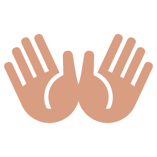 Open Hands Sign Emoji For Facebook, Email Sms Id