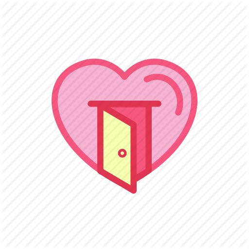 Door, Heart, Love, Open, Romance, Wedding Icon
