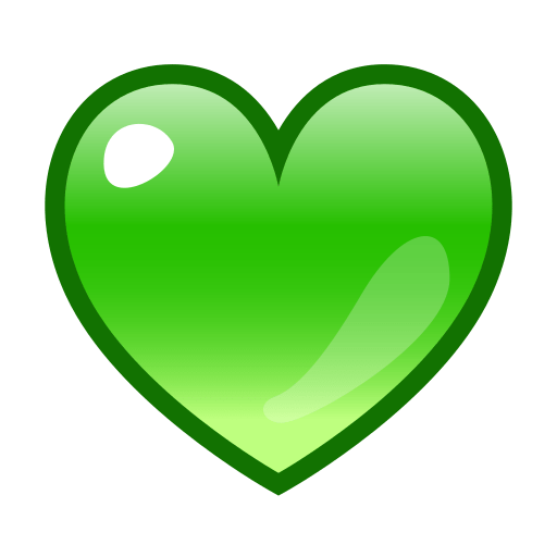 Green Heart Emoji For Facebook, Email Sms Id