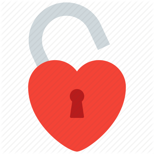 Heart, Lock, Love, Open Icon