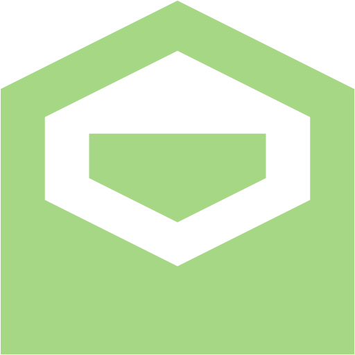 Guacamole Green Envelope Open Icon