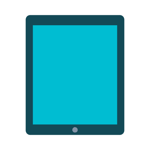 Flat Tab Device Icon